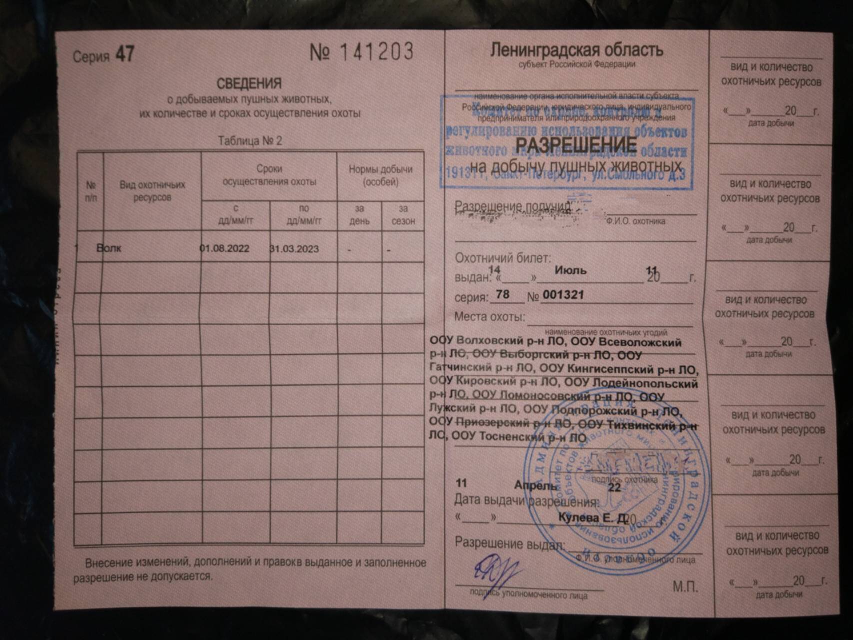 Саратов лишил охотников права на добычу волка
