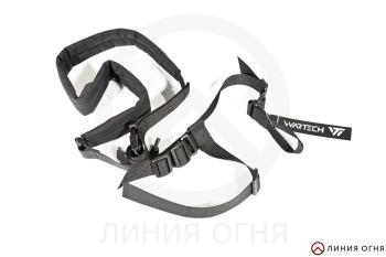 Ремень двухточечный с бесшумной антабкой Wartech TS-113-BK (Черный)