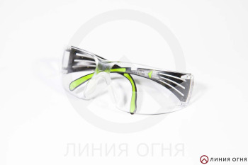 Очки 3M Peltor SecureFit 401, зеленая оправа, прозрачные