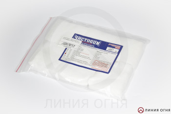 ЧИСТОGUN - Патчи фланель 12-28 калибр, квадрат 60x60мм (100 шт/уп)