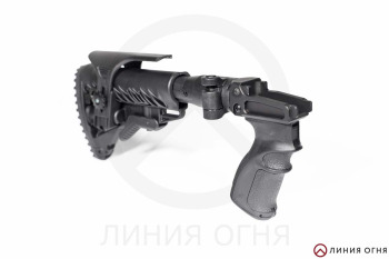 Телескопический складной приклад FAB Defense M4 SVD CP с щекой для СВД, Тигр