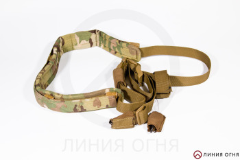 Тактический оружейный ремень ДОЛГ-М3 (койот) универс. с подушкой Multicam