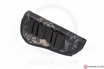 Патронташ на приклад 12-16 к. на 6 патронов, камуфляж, на липучке