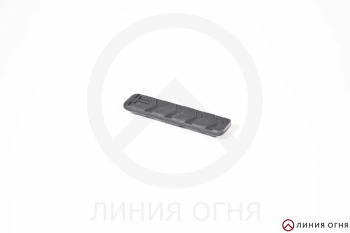 Тактическая накладка Тактические Идеи на M-Lok, плоская, 1.5 ячейки (черный)