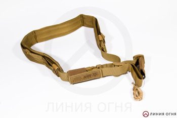 Тактический оружейный ремень ДОЛГ-М3 (койот) одноточка